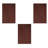 Templos Furnish My Place Modern Plush Pet and Kids Friendly Solid Color Area Rug in Chocolate Set Of 3, Stain & Fade Resistance, Perfect for Living Room, Dining Room, Bedroom, Playroom and Kidsroom, Event, Wedding Rug-483961551