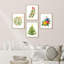 Winter Winter Christmas Tree Ornament Bulb Mistletoe, impression sur papier, 4 pièces-97770700-97770701