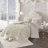 Laetitia Taupe Tufted Chenille 100% Cotton Medallion 3-Piece King/Cal King Duvet Cover Set-1054575580-1043133293