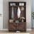 Versatile Hall Tree with Multiple Storage Options for Entryways-112812219