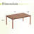 Rectangular Outdoor Patio Dining Table-2120529937