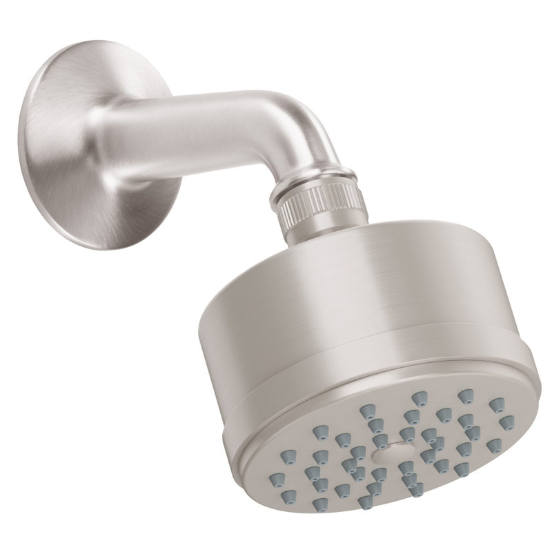 Tiburon 8 Jet Showerhead Kit Smooth 1.8 GPM, Satin Nickel, 2.5 GPM