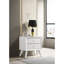 Table de chevet 2 tiroirs blanche Jizell