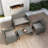 Lodd 4 - Person Patio Conversation Set with Cushions-815991821-816670806