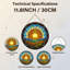 Panneau de vitrail 12 "H Sunrise Landscape-2050958230