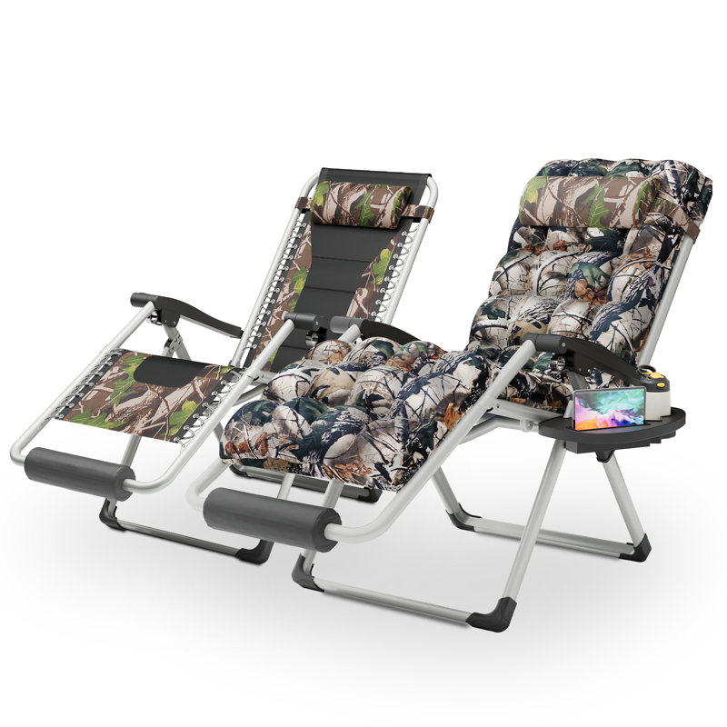 Fauteuil pliant renforcé avec coussins détachables et repose-pieds Zero Gravity