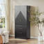 Armoire 2 portes avec 3 grands tiroirs et rangement caché-302526904