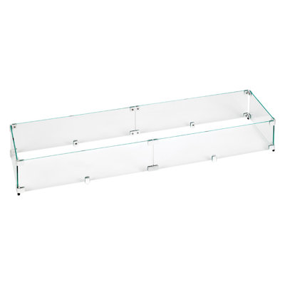 Pare-flammes rectangulaire pour foyer (verre)