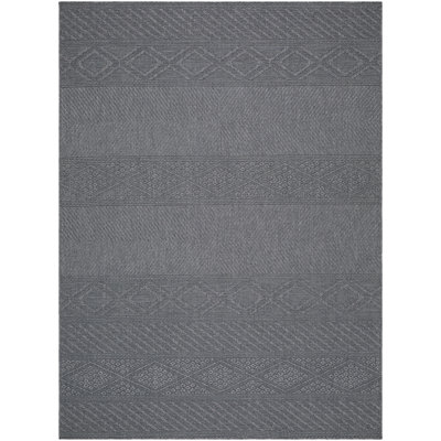 Winn Black Indoor/Outdoor Rug