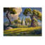 «The Swaying Cypress Pointillism X - Vangogh Landscape», art mural sur bois de pin naturel-239981907
