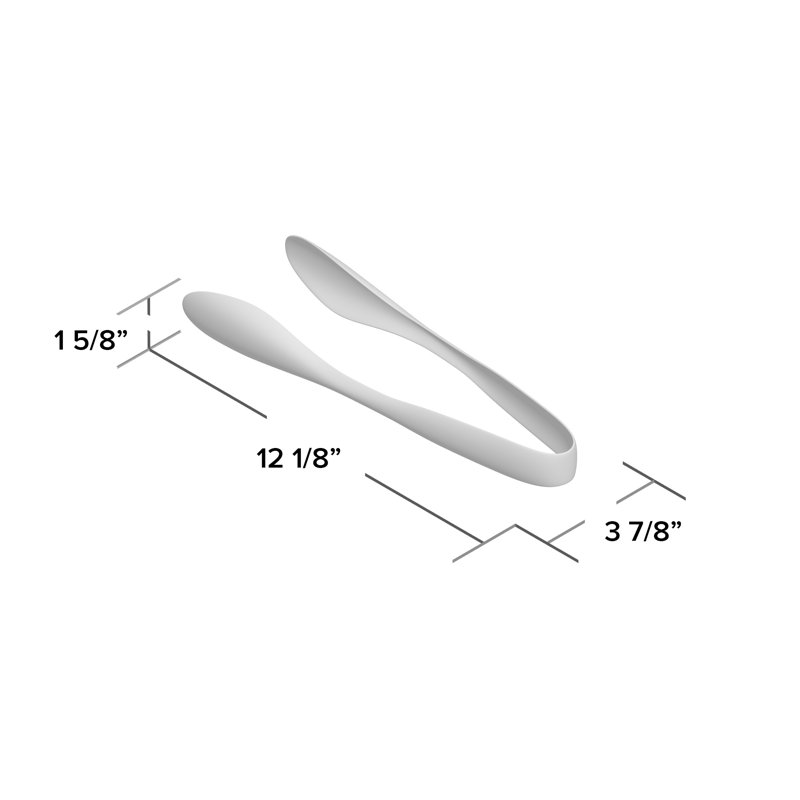 Salade de mecham / pince de service, H 0,5 po x l 2 po x P 6 po