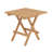 19.56 in Waterproof Teak Folding Side Table