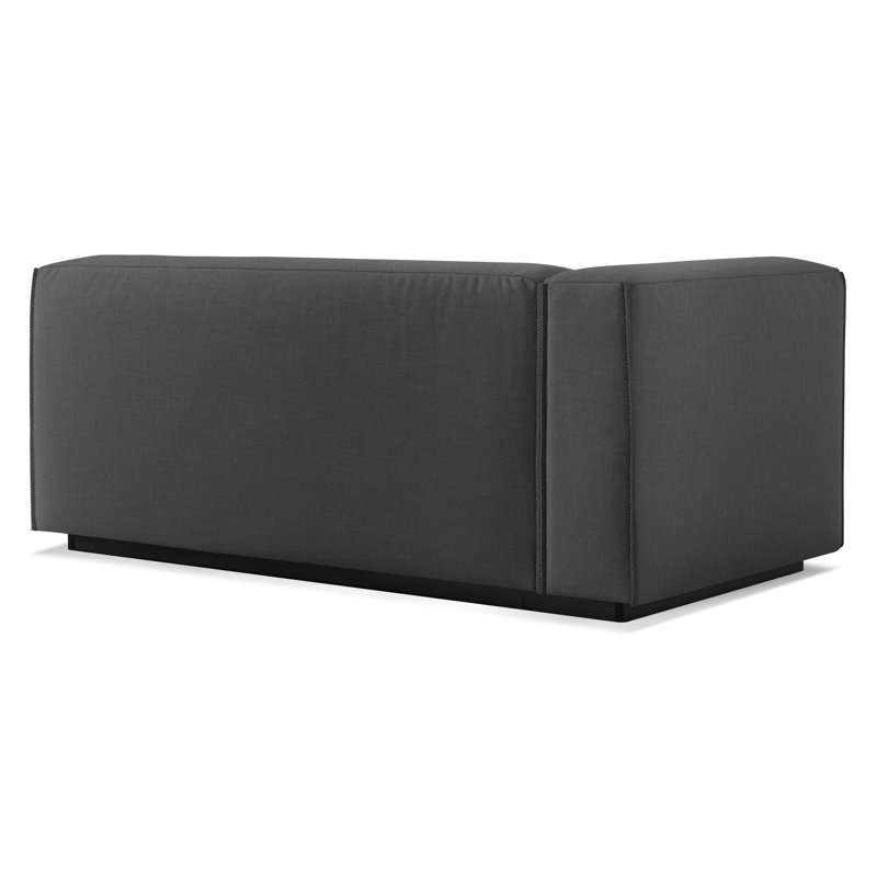 Cleon Chaise Lounge, Tait Charcoal, Left Hand Facing