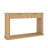 Fluted Console Table with Faux Travertine Top