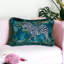 Housse de coussin réversible en velours Tassels-100498922