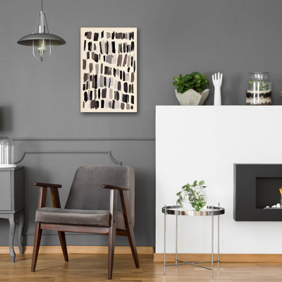  «Chalk and Flint 3» par Annie Warren, art mural en verre acrylique, 16 po x 24 po