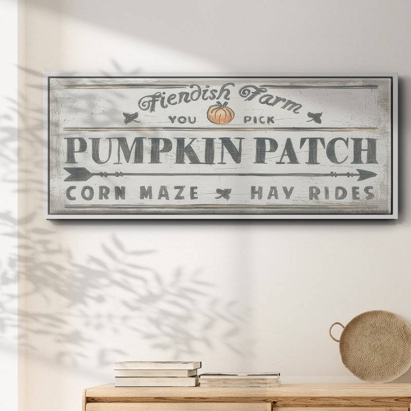 «Pumpkin Patch II», toile encadrée, H 24 po x l 60 po