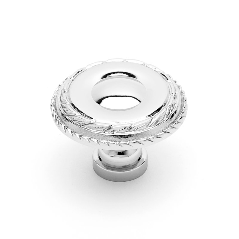 Poignée à double tranchant CK Series, Nickel poli, Diamètre du bouton 1,5 po