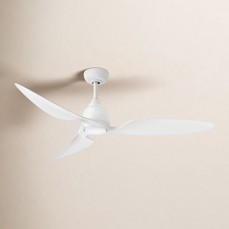 52'' Ceiling Fan with LED Lights, Matte White