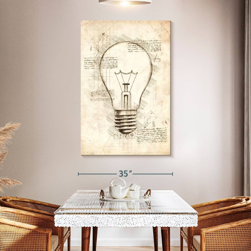Laelle Light Bulb, 51" H x 34" W