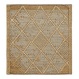 Moroccan Hand Knotted Geometric Area Rug