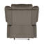 Fauteuil inclinable manuel moderne et contemporain Bernardine de 34,5 po avec revêtement en microfibre et siège à ressorts ensachés