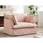  Fauteuil d'appoint surdimensionné 47,2 po, fauteuil en chenille avec siège large et profond, coussins décoratifs, canapé de salon moderne, rose-173751364