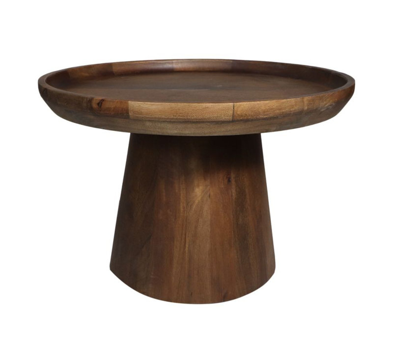 Copenhagan Solid Wood Coffee Table, Brown, 40cm H x 60cm L x 60cm W
