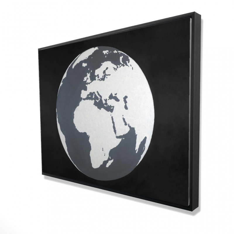 Earth Print On Canvas