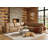 Contemporary White & Khaki Leather L-Shaped Sectional Sofa-1033653401
