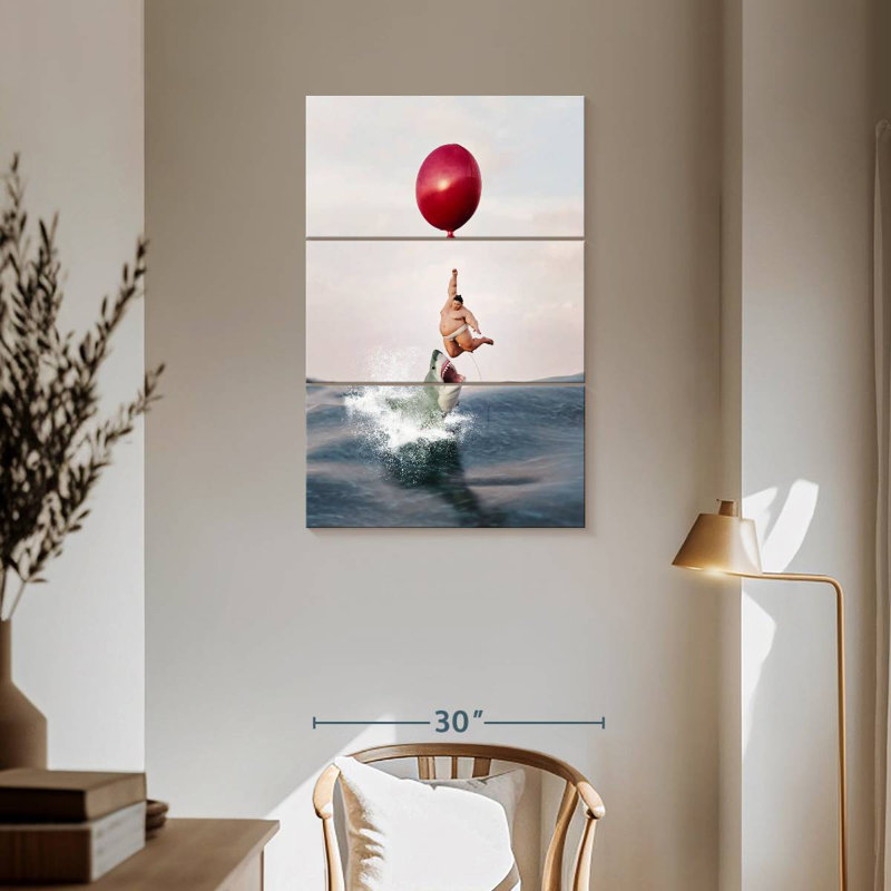 Sireci Sumo Shark Escape, 57" H x 36" W