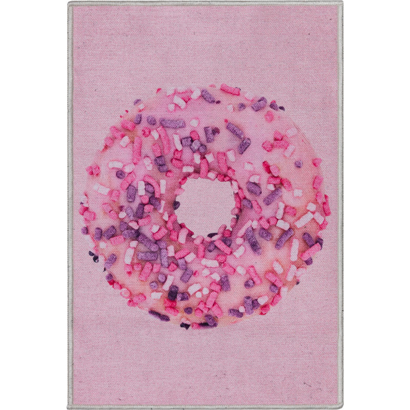 Tapis rose Kehr Sprinkles Donut Kids, Rectangle 2 pi x 3 pi