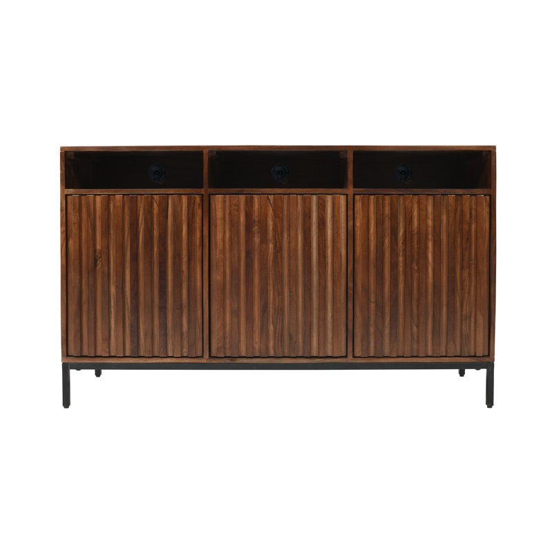 Armoire-meuble télé Sylar, H 30 po x l 50 po x P 18 po, Brun