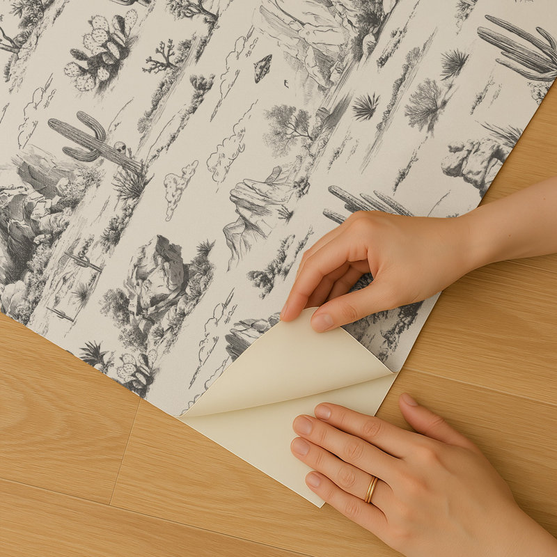 Papier peint adhésif Zone 51 Novelty Toile, Gris