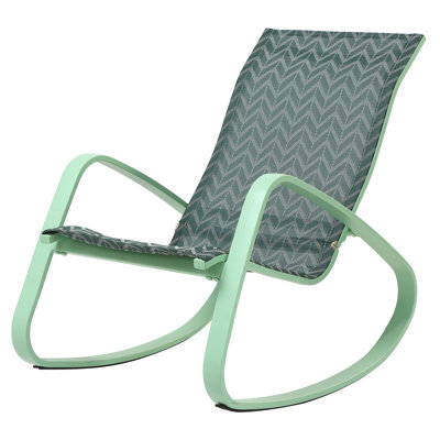 Chaise berçante de patio Bissett