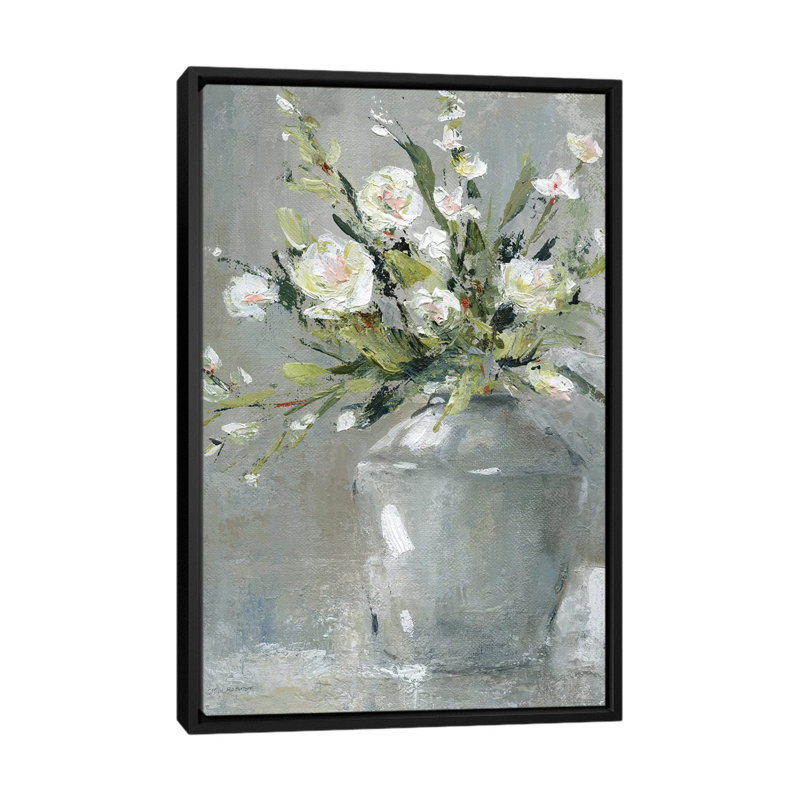 Country Bouquet II, H 26 po x l 18 po x P 1,5 po, Toile avec cadre noir