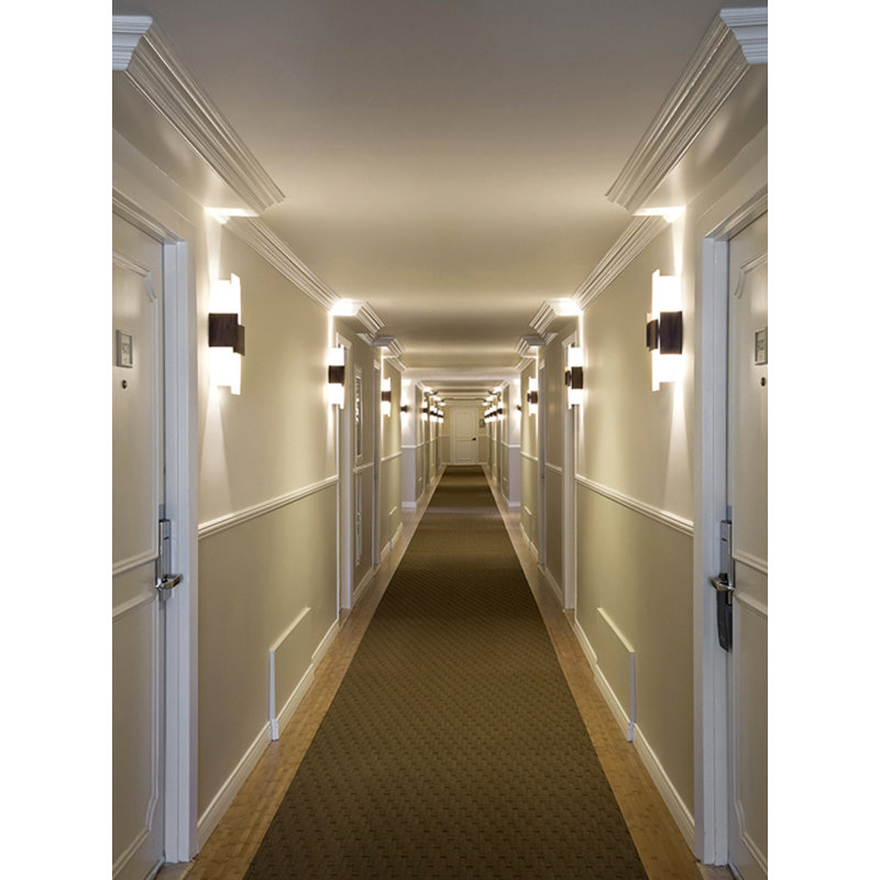 Acuo 2 - Light Flush Mounted Sconce, Dark Stained Walnut