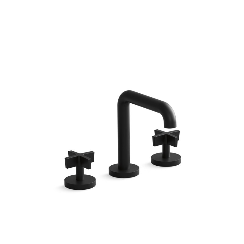One™ Sink Faucet, Tall Spout, Matte Black, Cross Handle