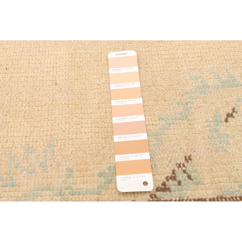 Tapis unique en laine noué à la main de style années 1990 de 5 pi 7 po x 9 pi 2 po Moria