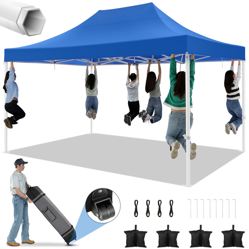 Tente d'auvent 10 x 15 Pop Up, Bleu
