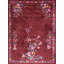 Rectangle 1930s Knotted Wool Antique Chinese Room Size - Art Deco Coral Rug