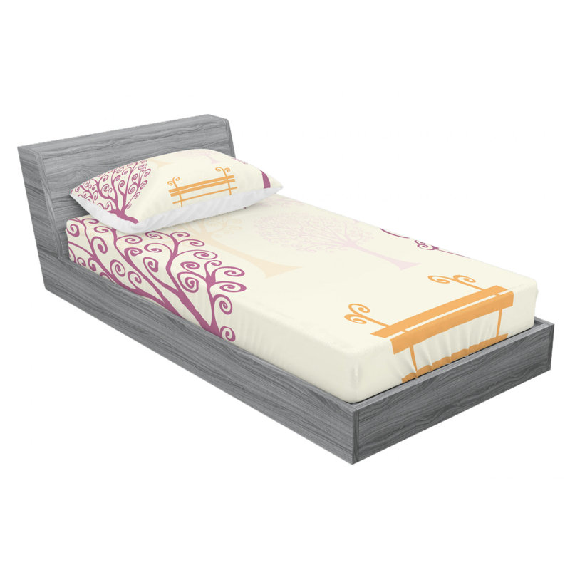 Microfiber Sheet Set, Twin Sheet Set with Fitted Sheet