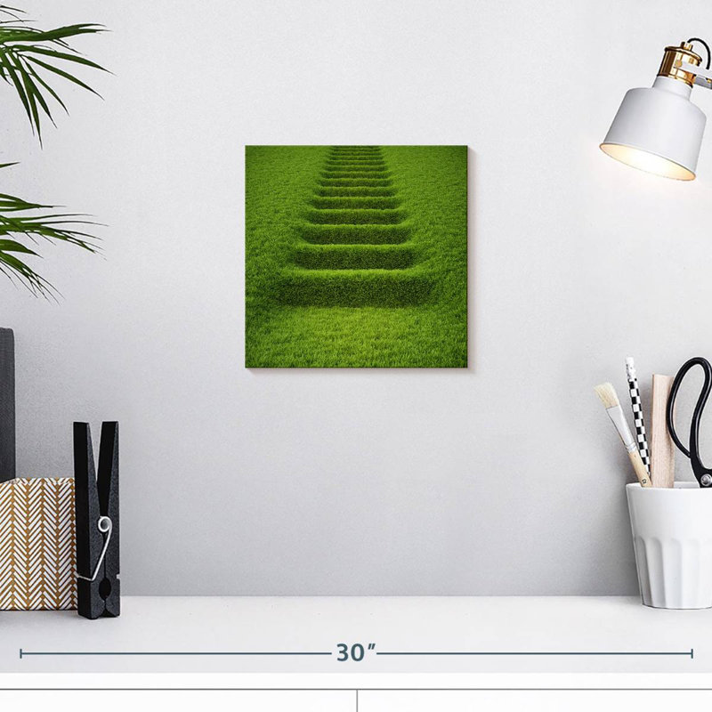 Lilie Abstract Grass, 10" H x 10" W