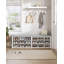 Shoe Storage Bench with Padded Seat, Shoe Rack Bench with 18/24 Open Compartments, Adjustable Shelves, Shoe Cabinet Storage with Cushion for Hallway Living Room, Bedroom, White -49503029