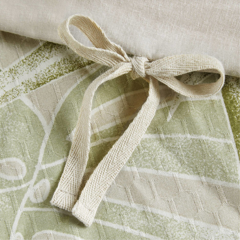 Ensemble de housse de couette et oreiller 100% coton très grand / très grand - conception botanique tropicale, fermeture à glissière cachée, housse lavable à la machine de 5 pièces avec coussins décoratifs pour le bord de mer, imprimé,