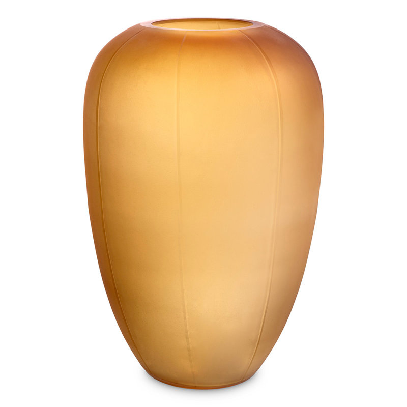Zenna Handmade Handblown Glass Table Vase, 17.91" H x 11.42" W x 11.42" D