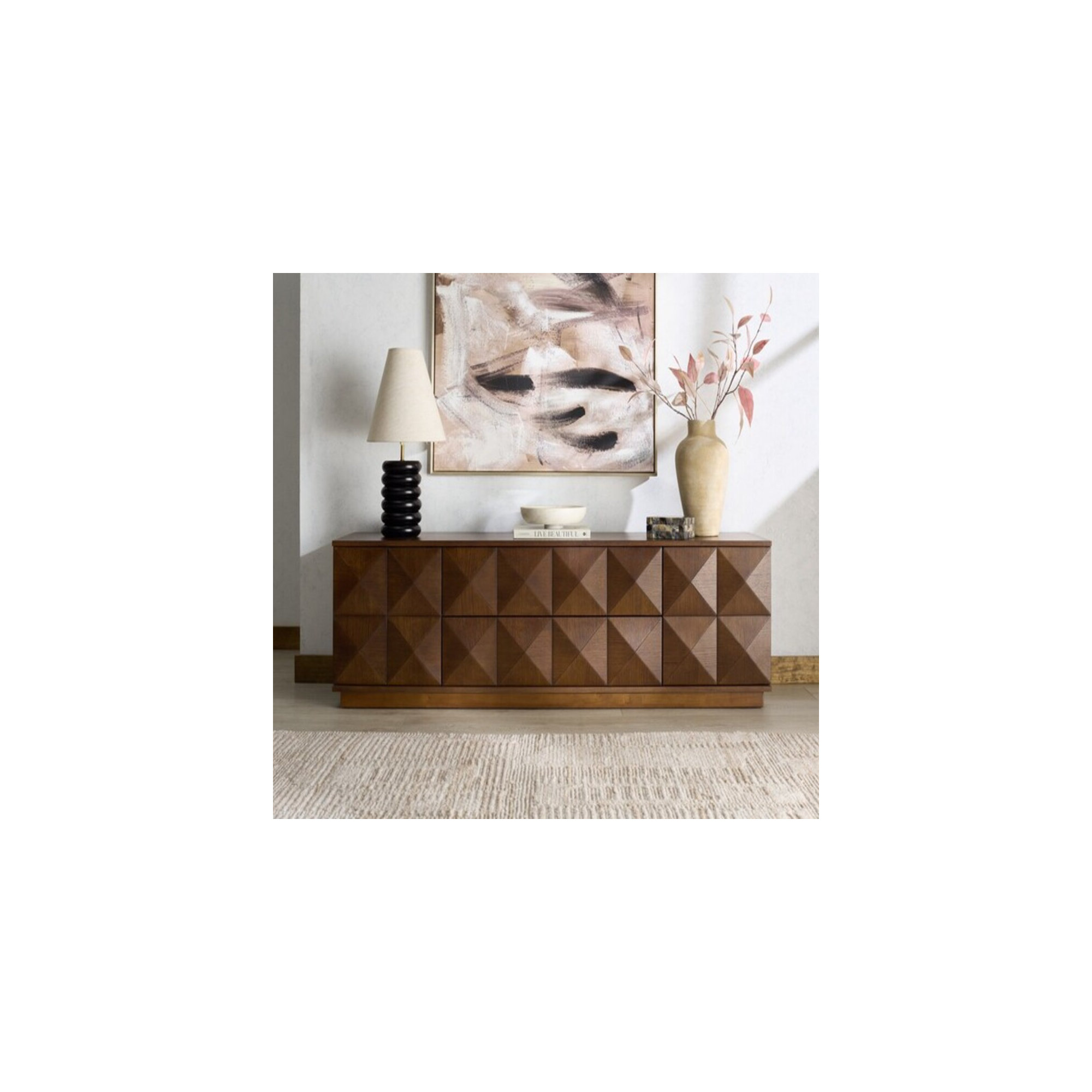 Iriye 63" TV Stand, Walnut