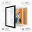 Geometric Orca Mid-Century - Framed Print-1820117168-1820117182