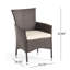 Ensemble de 2 chaises d'extérieur cloutées en osier Clementine