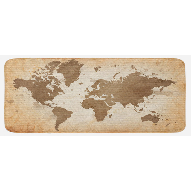 Tapis de cuisine World Map